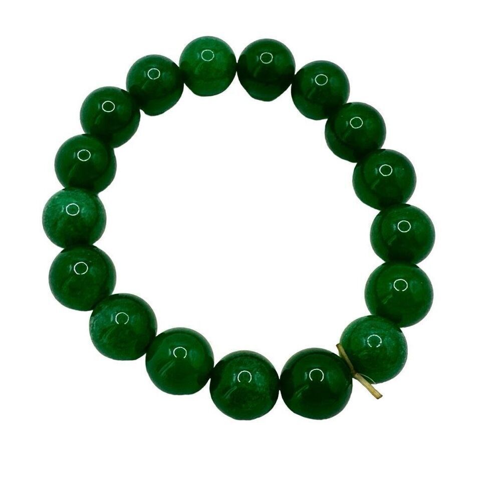 Dyed green aventurine stretchy bracelet